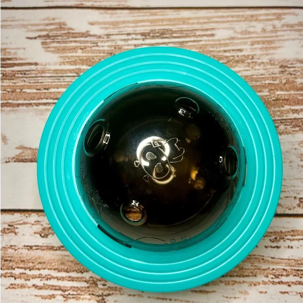 Interactive Dog Puzzle Toy Treat Dispenser Slow Feeder Turquoise